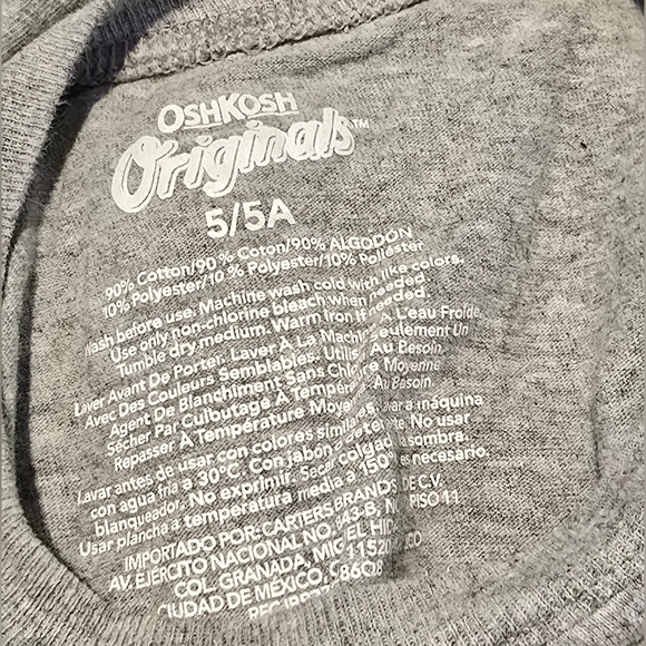 OshKosh B'gosh Gray Halloween T-Shirt - Picture 5 of 5